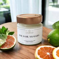 Lime, basil, mandarin lumânare de soia 125 ml